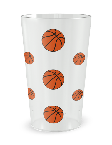 Gobelet transparent de dos - Ecocup basketball - Ecocup
