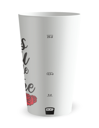 Gobelet blanc Graduation - mariage beau jour - Ecocup