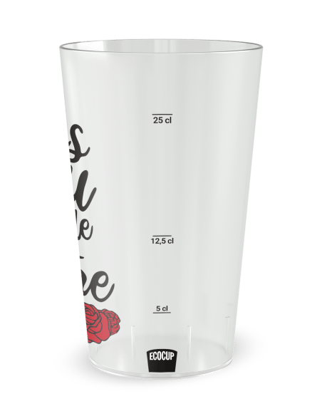 Gobelet transparent Graduation - mariage beau jour - Ecocup