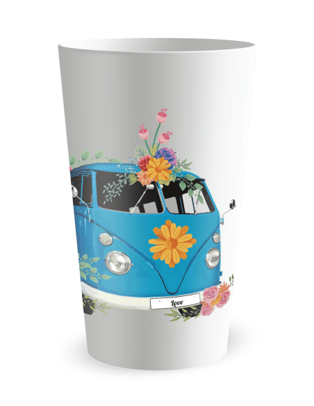 Gobelet blanc de face - Mariage Combi - Ecocup