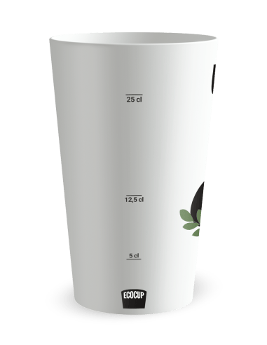 Gobelet blanc Graduation - mariage date - Ecocup