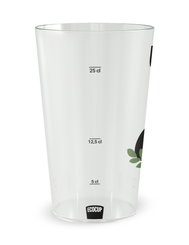 Gobelet transparent Graduation - mariage date - Ecocup