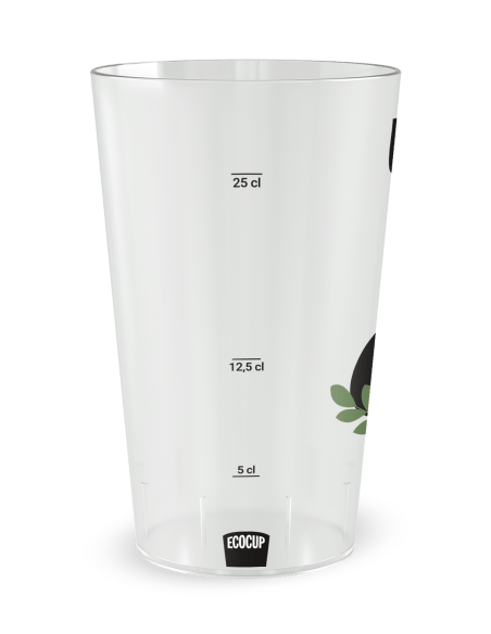 Gobelet transparent Graduation - mariage date - Ecocup
