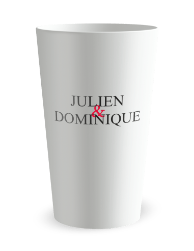 Gobelet blanc - Prénom - mariage mister and mister - Ecocup