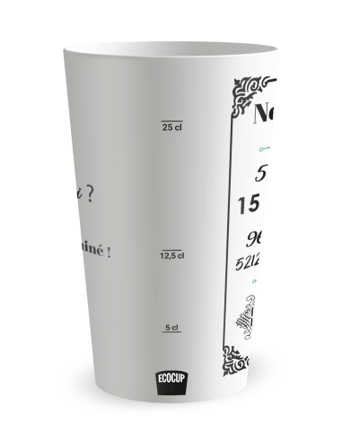 Gobelet blanc Graduation - mariage noces amour - Ecocup