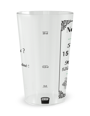 Gobelet transparent Graduation - mariage noces amour - Ecocup