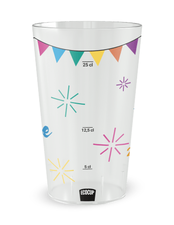 Gobelet transparent - Prénom - mariage oui festif - Ecocup 2