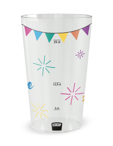 Gobelet transparent Graduation - mariage oui festif - Ecocup