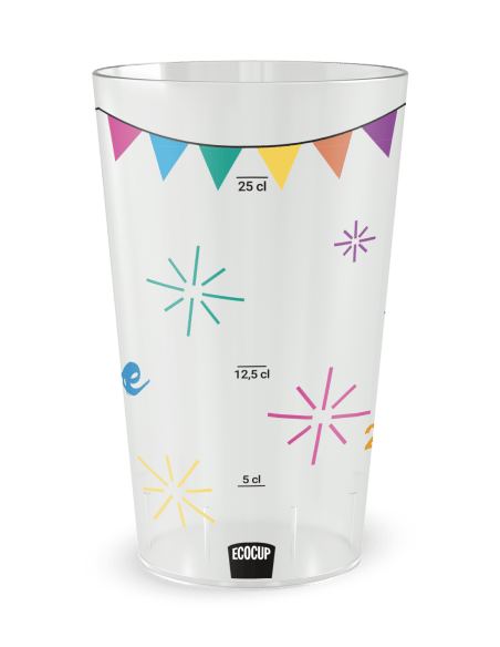 Gobelet transparent Graduation - mariage oui festif - Ecocup