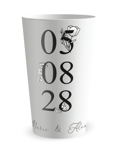 Gobelet mariage romantique chic - ECO 30 | Ecocup