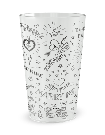 Gobelet transparent - Prénom - mariage tatouages - Ecocup 2