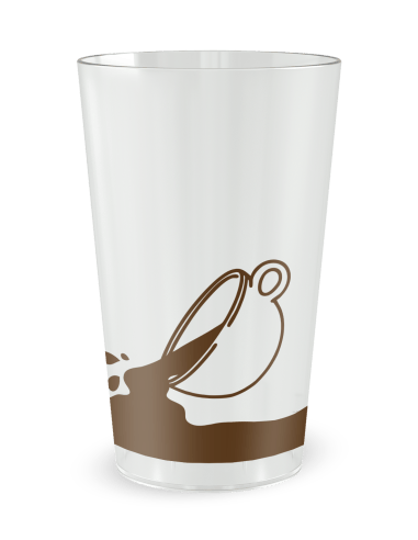 Gobelet blanc de coté - Café - Ecocup