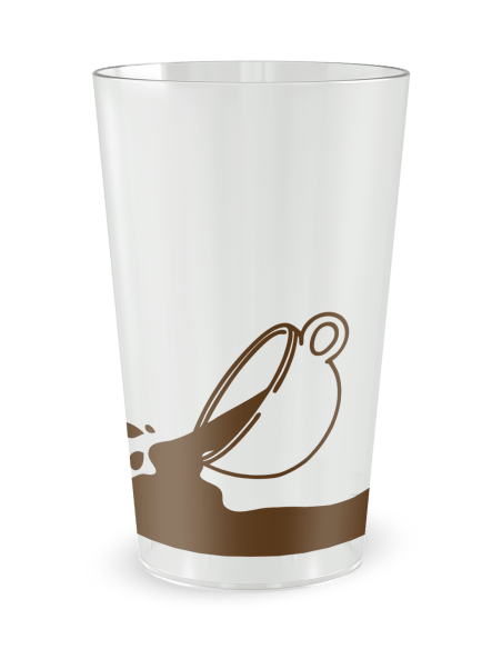 Gobelet blanc de coté - Café - Ecocup