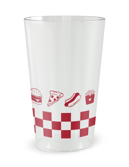 Gobelet transparent de dos - Food Truck Véhicule - Ecocup