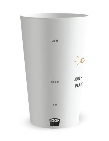 Gobelet blanc Graduation - Comité Entreprise Celebrate - Ecocup