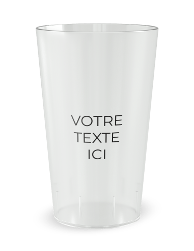 Gobelet transparent de dos - Comité Entreprise Ensemble - Ecocup