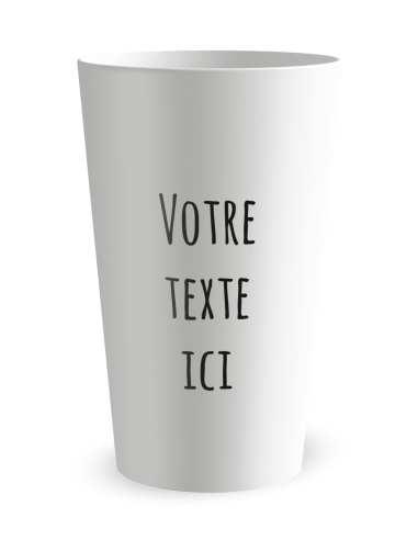 Gobelet blanc de dos - Entreprise et Equipe - Ecocup