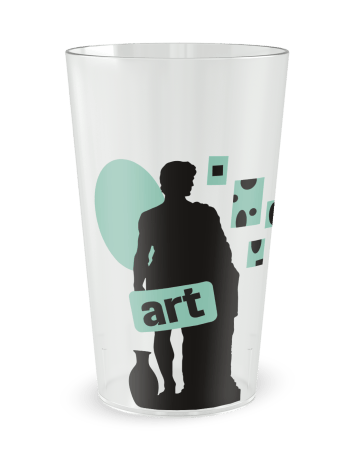 Gobelet transparent de face - Musée - Ecocup