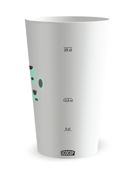 Gobelet blanc Graduation - Musée - Ecocup