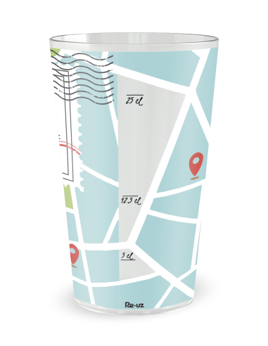 Gobelet transparent de coté - Office de Tourisme - Ecocup