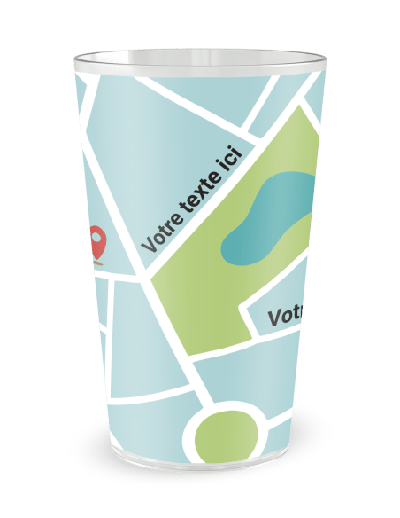 Gobelet transparent de dos - Office de Tourisme - Ecocup