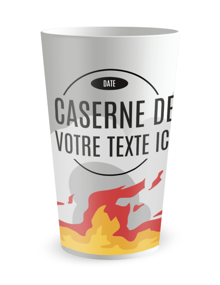Gobelet blanc de face - Caserne - Ecocup