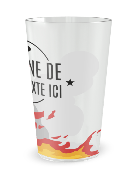 Gobelet transparent de coté - Caserne - Ecocup