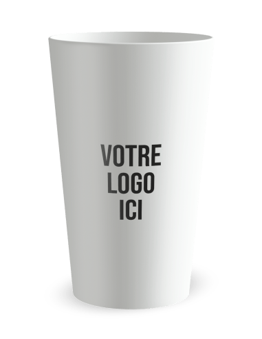 Gobelet blanc de dos- Pompiers - Ecocup