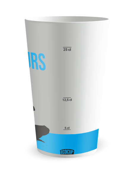 Gobelet blanc Graduation - Sauveteurs en Mer - Ecocup