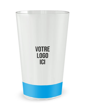 Gobelet transparent de face - Sauveteurs en Mer - Ecocup 2