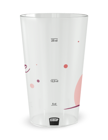 Gobelet transparent de face - Danse - Ecocup 2