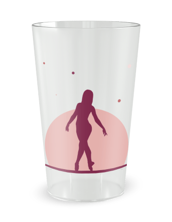 Gobelet transparent de face - Danse - Ecocup