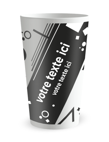 Gobelet blanc de face - E-sport - Ecocup