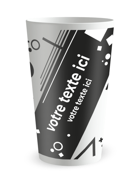 Gobelet blanc de face - E-sport - Ecocup
