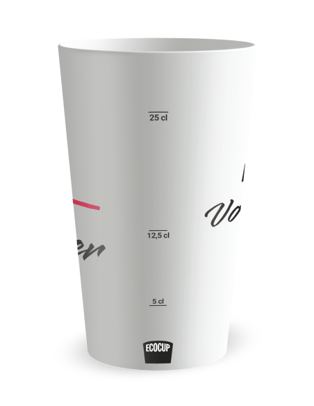 Gobelet blanc Graduation - Run Together - Ecocup
