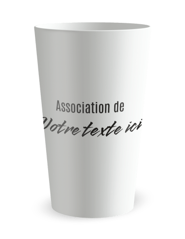 Gobelet blanc de dos - Run Together - Ecocup