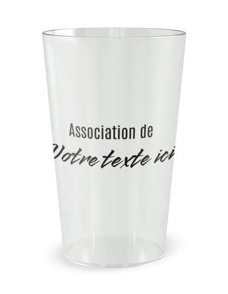 Gobelet transparent de dos - Run Together - Ecocup