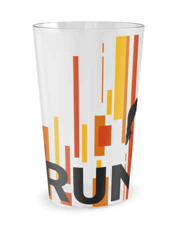 Gobelet transparent de face - Silhouette Course Départ - Ecocup