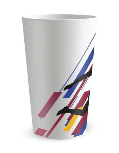 Gobelet blanc de dos - Silhouette Football - Ecocup