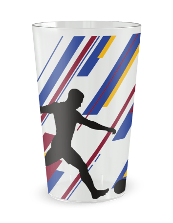 Gobelet transparent de face - Silhouette Football - Ecocup 2