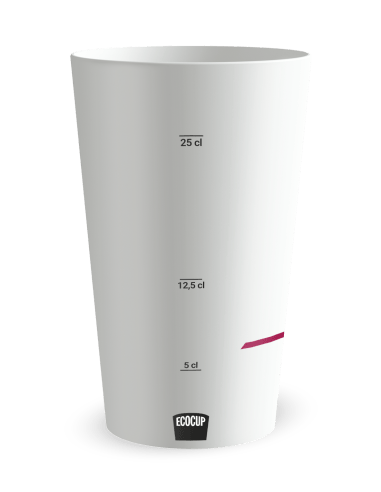 Gobelet blanc Graduation - Silhouette Sprint - Ecocup