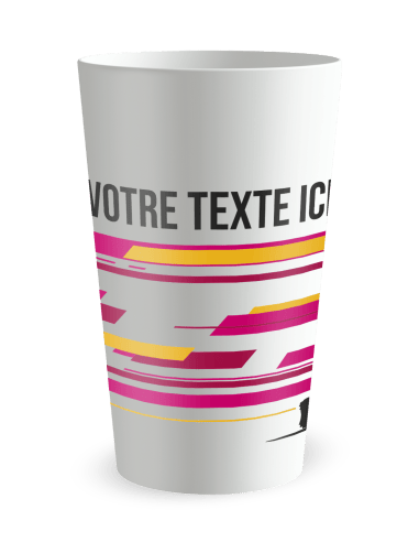 Gobelet blanc de dos - Silhouette Sprint - Ecocup