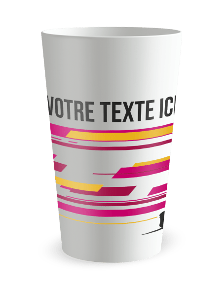 Gobelet blanc de dos - Silhouette Sprint - Ecocup