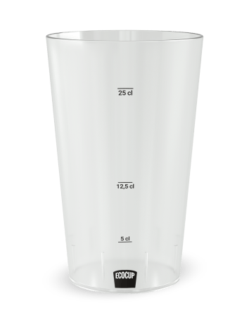 Gobelet transparent de face - Trail - Ecocup 2