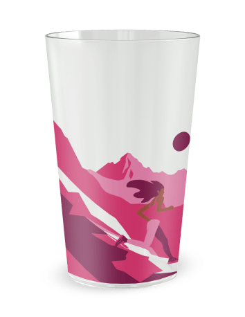 Gobelet transparent de face - Trail Montagne - Ecocup