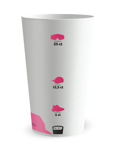 Gobelet blanc Graduation - Trail Montagne - Ecocup