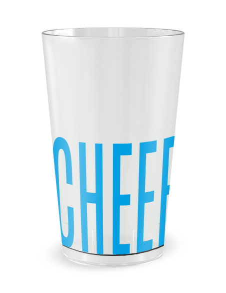 Gobelet transparent de dos - Fêtes Amis Cheers - Ecocup