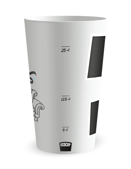 Gobelet blanc Graduation - Fête Friends - Ecocup