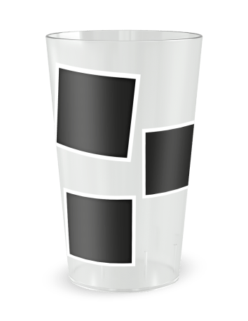 Gobelet transparent de face - Fête Friends - Ecocup 2