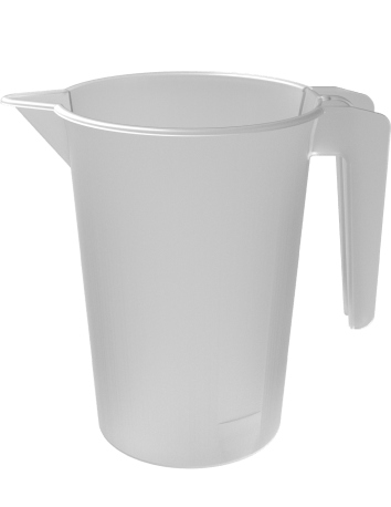 Carafe Ecocup - ECO CARAFE - transparent, vue de face, contenance 1,5 L